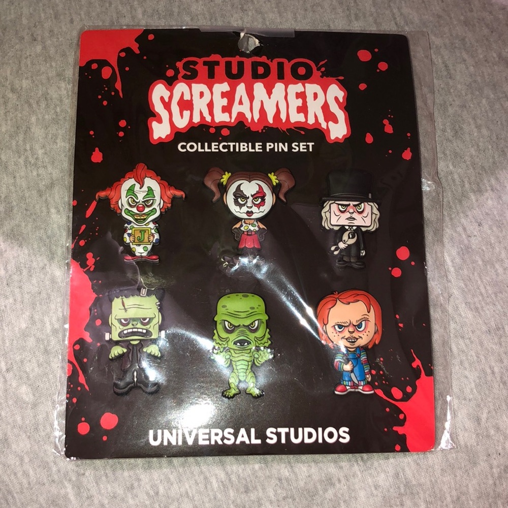Universal Studios Studio Screamers Collectible Pin Set